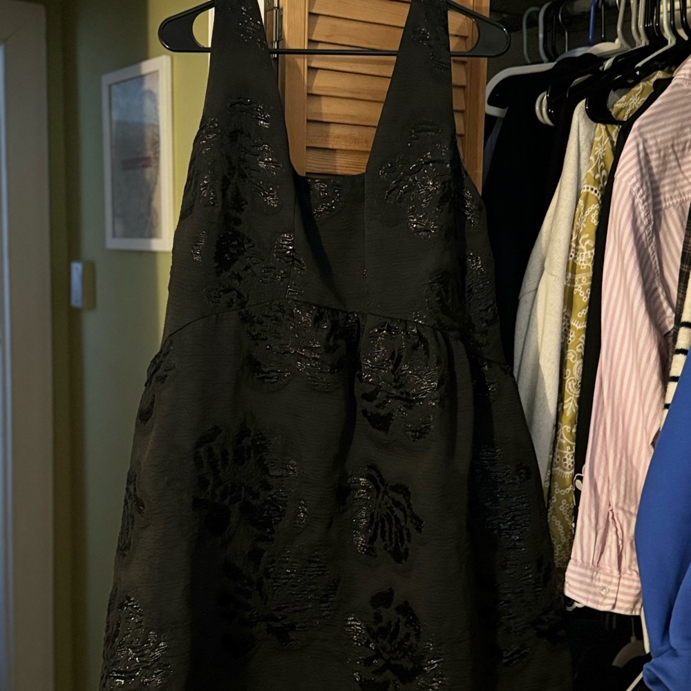 Maeve Black Mini Dress